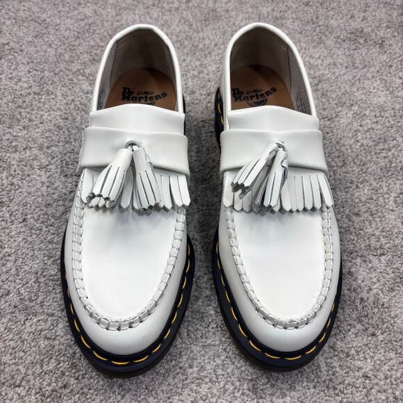 New! Dr. Marten Adrian Yellow Stitch Cashew colored Loafers size M8/W9 - Picture 2 of 7